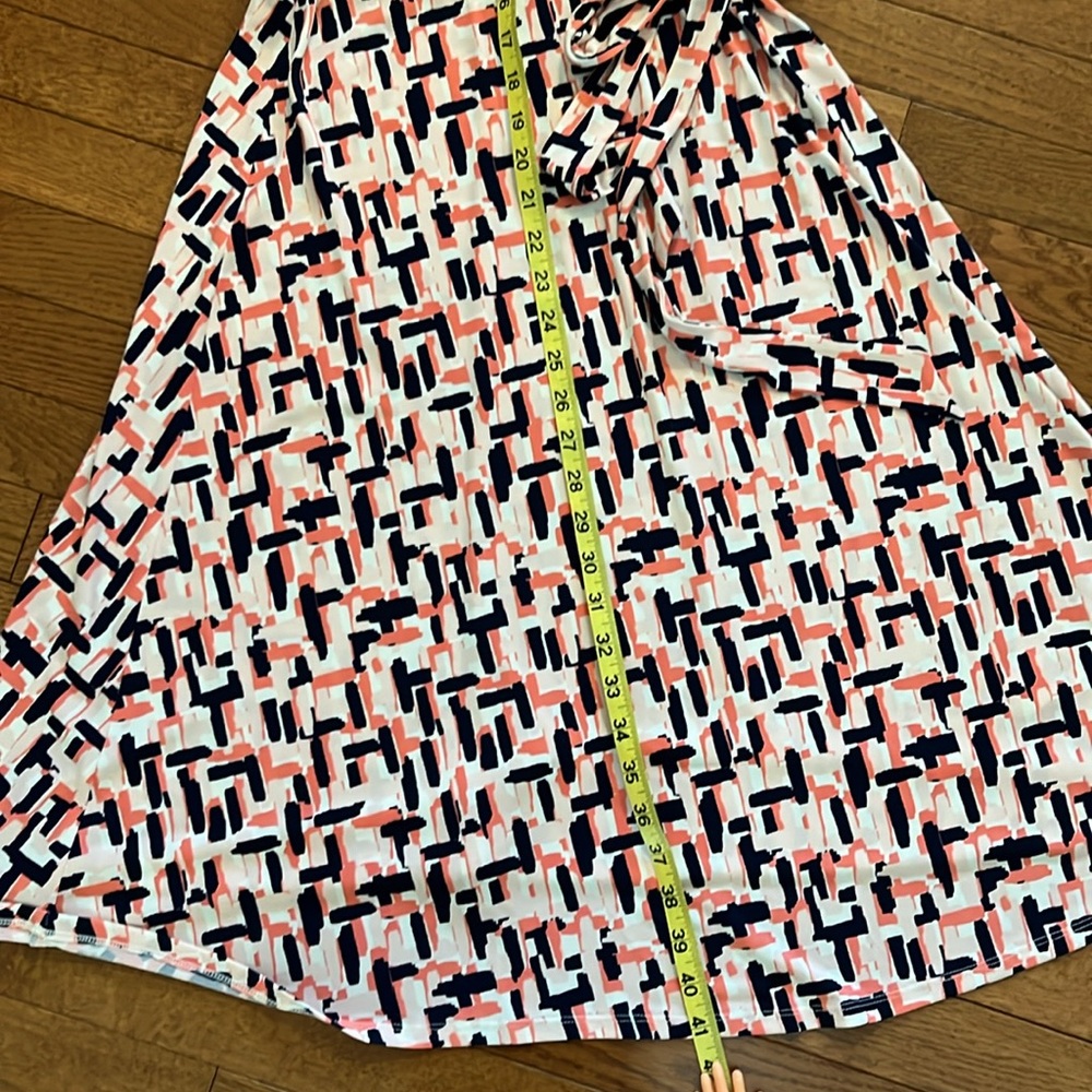 NWT Eliza J Surplice V-Neck Jersey Fit & Flare Dress Size 6 - Picture 11 of 16